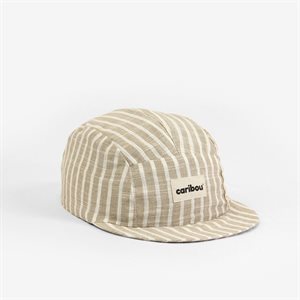 Casquette Rayee Naturel Moyen