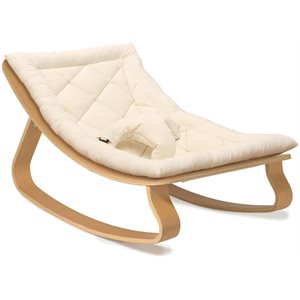 Baby Rocker Levo - Bois De Couleur Hetre Et Coussin Au Lait
