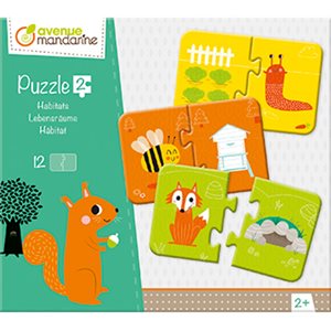 Puzzles 2 Pieces Les Habitats