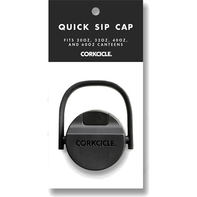 Quick Sip Cap 20oz 32oz 40oz 60oz Noir