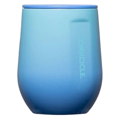 Stemless 12oz Boom Box Blue