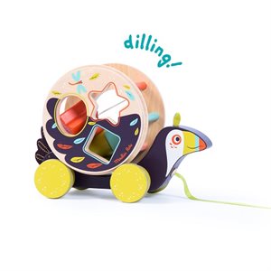 Dans La Jungle - Toucan Pull Along Shape Sorter