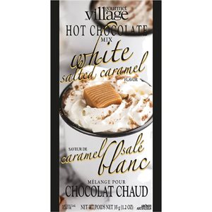 Chocolat Chaud Caramel Sale Blanc