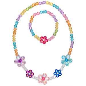 Ens Collier Bracelet Blooming Beads &