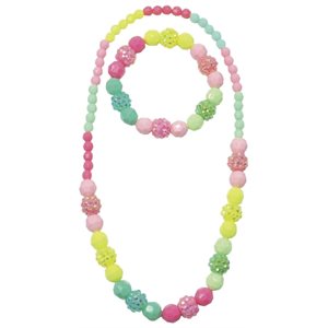 Ens Collier Bracelet Vividly Vibrant &