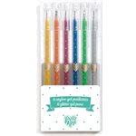 6 Gel Pens Glitter