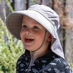 Children's Water Repellent Hat - Grey (Size Large)