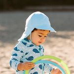 Bonnet Bebe Sun Soft Baby Blue