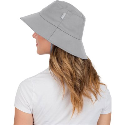 Chapeau Bucket De Coton Grey