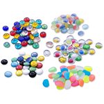 Ensemble De Billes Et Verre Plates