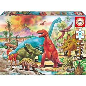 Puzzle 100 Dinausaures