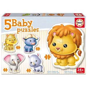C-T 3-4-5 Pieces Bebe Animaux Sauvage