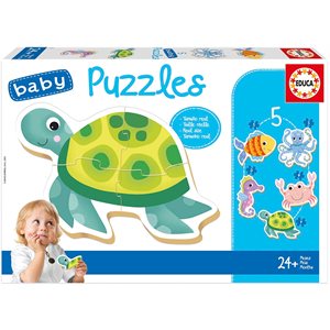 Puzzle 3-4-5 Pieces Animaux Aquatiques