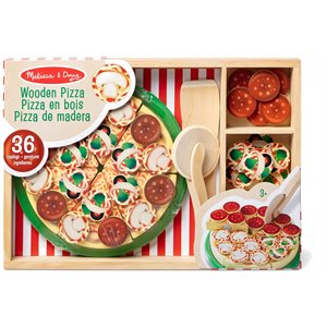 Ens. De Jeu Pizza Aliments En Bois