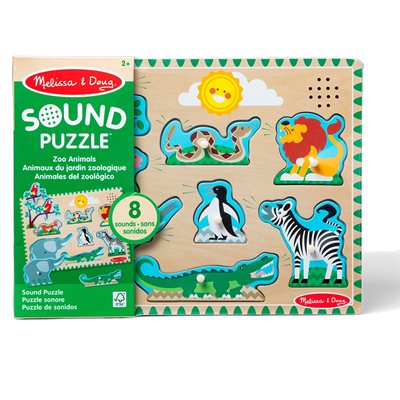 Casse-Tete 8 Pieces Animaux Zoo Sonore