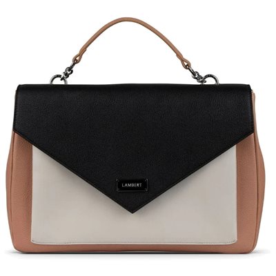 The Amelia - Latte Vegan Leather Handbag
