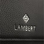 Sac tina portefeuille sur ganse cuir vegan noir