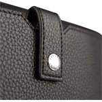 Sac tina portefeuille sur ganse cuir vegan noir