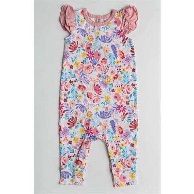 Barboteuse Pour Fille - Fleurs Des Champs Lumineux (3-6 Mois Barboteuse Pour Fille - Fleurs Des Champs Lumineux (3-6 Mois
