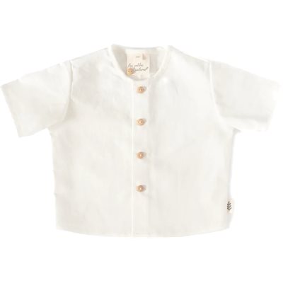Short Sleeve Shirt - Off White (6-12 Months) Short Sleeve Shirt - Off White (6-12 Months)