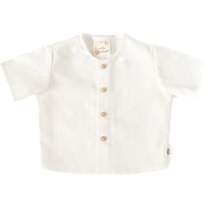 Chemise A Manches Courtes - Blanc Casse (6-12 Mois)