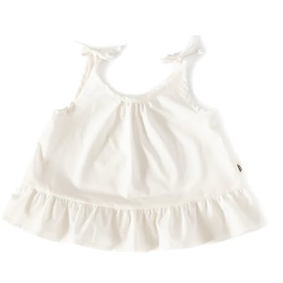 Peplum Camisole With Straps - Off-White (2-3 Years) Peplum Camisole With Straps - Off-White (2-3 Years)