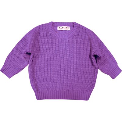 Chandail Tricot 6-12m - Lavande Royale Chandail Tricot 6-12m - Lavande Royale