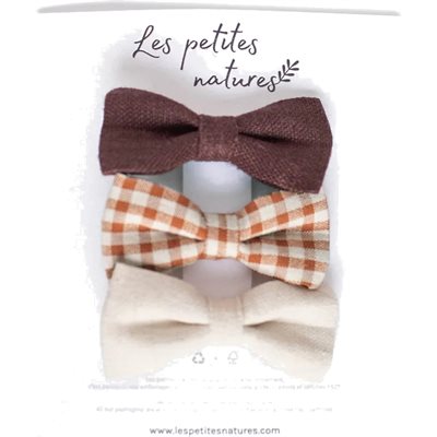 3123 Petite Boucles Bandeau - Gingham, Deep Peplum, Natural 3123 Petite Boucles Bandeau - Gingham, Deep Peplum, Natural