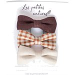 3123 Petite Boucles Bandeau - Gingham, Deep Peplum, Natural