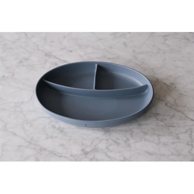 Assiette Silicone Divisee A Succion Bleu Majestueux Assiette Silicone Divisee A Succion Bleu Majestueux