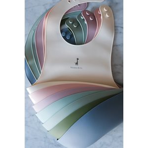 Adjustable Silicone Bib - Cream White