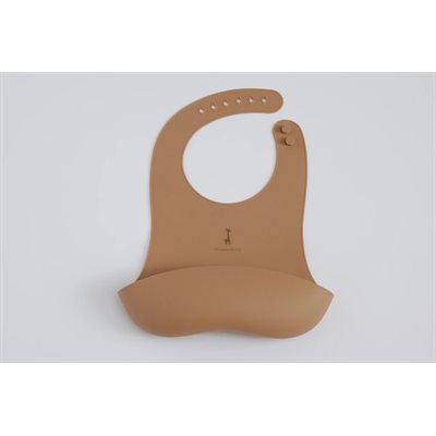 Adjustable Silicone Bib - Caramel Adjustable Silicone Bib - Caramel