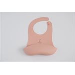 Bavoir Silicone Vieux Rose