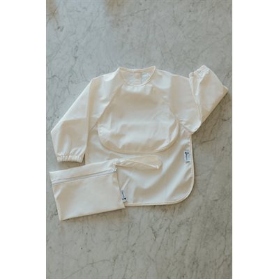 Bavette A Manches Longues Blanc Delicat Bavette A Manches Longues Blanc Delicat