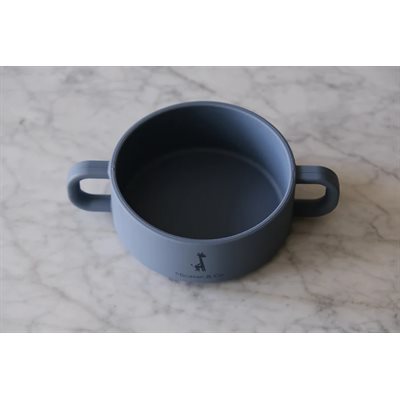 Bol Silicone Poignee Bleu Majestueu Bol Silicone Poignee Bleu Majestueu