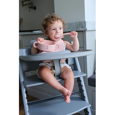 Bol Silicon Poignee Vieux Rose Bol Silicon Poignee Vieux Rose