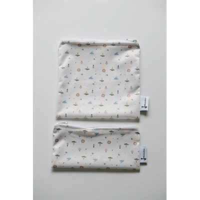 Duo Sacs Reutilisables, Collation Et Sandwich Jungle Duo Sacs Reutilisables, Collation Et Sandwich Jungle