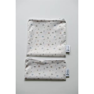 Duo Sacs Reutilisables, Collation Et Sandwich Jungle