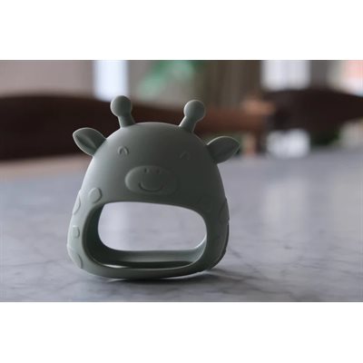 Mitaine Dentition Girafe Vert Tendre