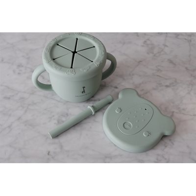 Tasse 2 En 1 Collation Et Liquide Bleu Ocean Tasse 2 En 1 Collation Et Liquide Bleu Ocean