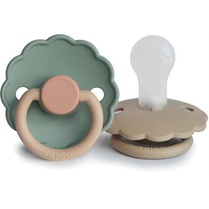 Frigg Daisy Silicone Baby Pacifier (Willow / Croissant 0-6 Mon