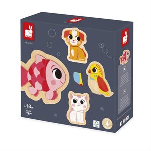 4 Puzzle Evolutifs - Animaux De