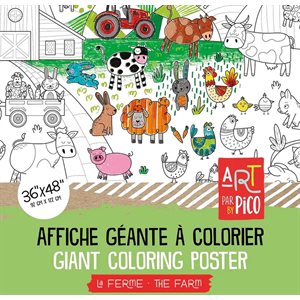 Coloriage Geant - La Ferme