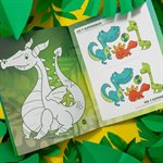 Livre A Colorier Et A Jouer - Dino Amis