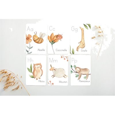 Cartes D'apprentissage - Alphabet De La Nature Cartes D'apprentissage - Alphabet De La Nature