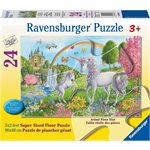 Puzzle Prancing Unicorns 24 Pcs Floor
