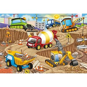 Puzzle Construction Fun 24 Pcs Floor
