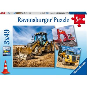 Puzzle Diggers At Work 3x49 Pcs