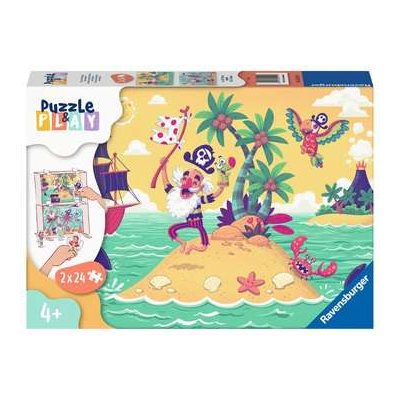 Puzzle Chasse Au Tresor Des Pirates 2x24 Mcx