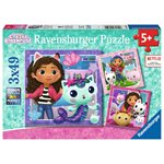 Puzzle Gabby's Dollhouse 3x49 Pcs